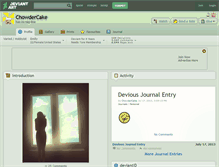 Tablet Screenshot of chowdercake.deviantart.com