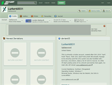 Tablet Screenshot of lurker60031.deviantart.com