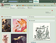 Tablet Screenshot of monlincat.deviantart.com