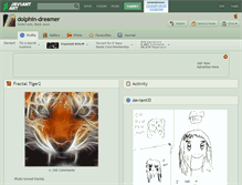 Tablet Screenshot of dolphin-dreamer.deviantart.com