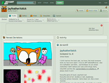 Tablet Screenshot of jayfeatherxstick.deviantart.com