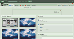 Desktop Screenshot of enterz.deviantart.com