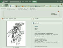 Tablet Screenshot of kidj3.deviantart.com