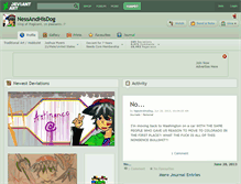 Tablet Screenshot of nessandhisdog.deviantart.com