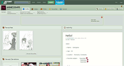 Desktop Screenshot of anime230495.deviantart.com