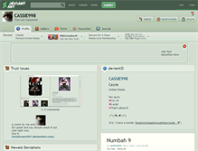 Tablet Screenshot of cassie998.deviantart.com