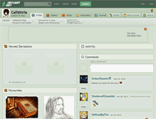 Tablet Screenshot of callisinria.deviantart.com