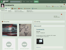 Tablet Screenshot of comatoselily.deviantart.com