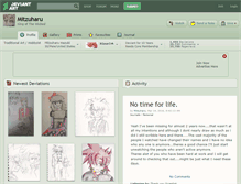 Tablet Screenshot of mitzuharu.deviantart.com