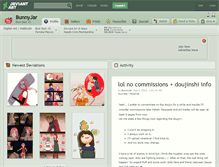 Tablet Screenshot of bunnyjar.deviantart.com