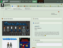Tablet Screenshot of edvin73.deviantart.com