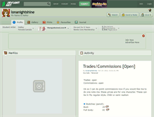 Tablet Screenshot of lonanightshine.deviantart.com