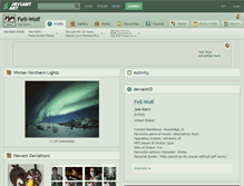 Tablet Screenshot of fell-wolf.deviantart.com