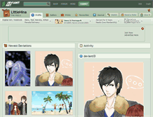 Tablet Screenshot of littlehina.deviantart.com