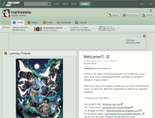 Tablet Screenshot of marimoreno.deviantart.com