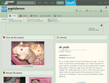 Tablet Screenshot of angelicdemom.deviantart.com