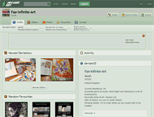 Tablet Screenshot of fae-infinite-art.deviantart.com