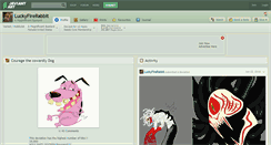Desktop Screenshot of luckyfirerabbit.deviantart.com