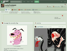 Tablet Screenshot of luckyfirerabbit.deviantart.com