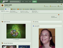 Tablet Screenshot of lunar-moth.deviantart.com