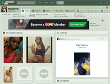 Tablet Screenshot of maktown.deviantart.com