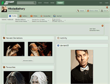 Tablet Screenshot of nikolasbathory.deviantart.com