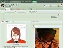 Tablet Screenshot of metalheadkatherine.deviantart.com