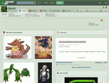 Tablet Screenshot of cpu-pi.deviantart.com