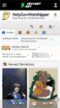 Mobile Screenshot of holycowworshipper.deviantart.com