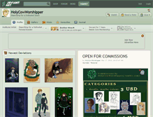 Tablet Screenshot of holycowworshipper.deviantart.com