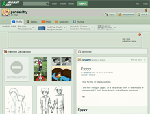 Tablet Screenshot of pandakitty.deviantart.com