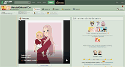 Desktop Screenshot of narutoxsakura-fc.deviantart.com