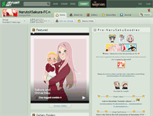 Tablet Screenshot of narutoxsakura-fc.deviantart.com