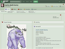 Tablet Screenshot of macho-death-bunny.deviantart.com