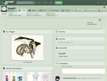 Tablet Screenshot of luna49.deviantart.com