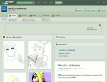 Tablet Screenshot of naruto--universe.deviantart.com