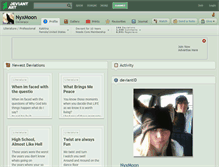 Tablet Screenshot of nyxmoon.deviantart.com