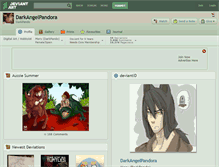 Tablet Screenshot of darkangelpandora.deviantart.com