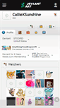 Mobile Screenshot of calliexsunshine.deviantart.com