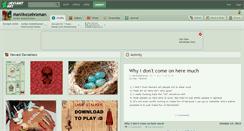 Desktop Screenshot of manlikezebraman.deviantart.com