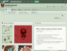 Tablet Screenshot of manlikezebraman.deviantart.com