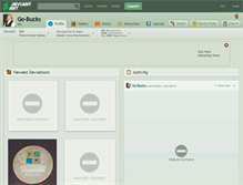 Tablet Screenshot of go-bucks.deviantart.com