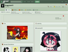 Tablet Screenshot of dragonlor01.deviantart.com