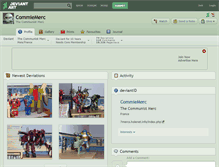 Tablet Screenshot of commiemerc.deviantart.com