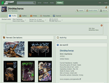 Tablet Screenshot of dimimacheras.deviantart.com