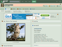 Tablet Screenshot of antelopetube.deviantart.com