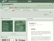 Tablet Screenshot of foreverdaisies54.deviantart.com