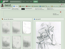 Tablet Screenshot of mcgrnwlf.deviantart.com