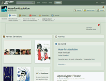 Tablet Screenshot of muse-for-absolution.deviantart.com