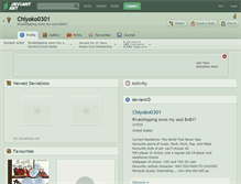 Tablet Screenshot of chiyoko0301.deviantart.com